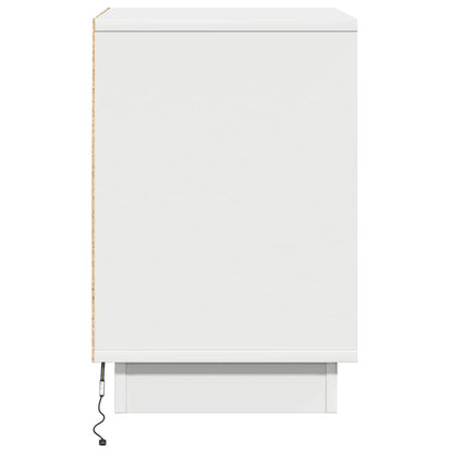 Nachttisch 2 pcs Weiß 39 x 34,5 x 50 cm Holzwerkstoff