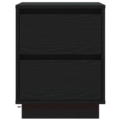 vidaXL Nachttisch 2 pcs Schwarz Eichen-Optik 39 x 34,5 x 50 cm