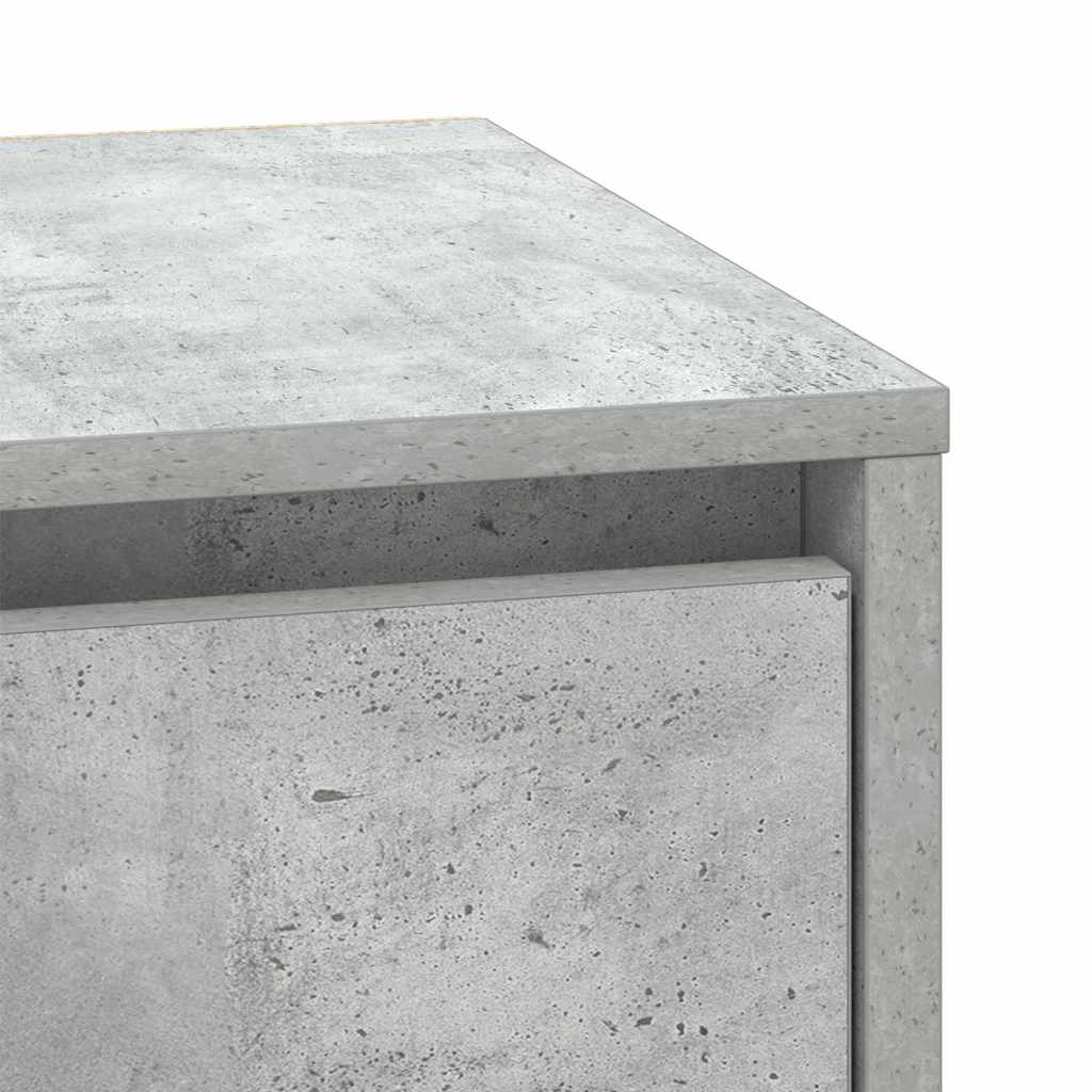 vidaXL Nachttisch Beton Grau 39 x 34,5 x 50 cm Holzwerkstoff