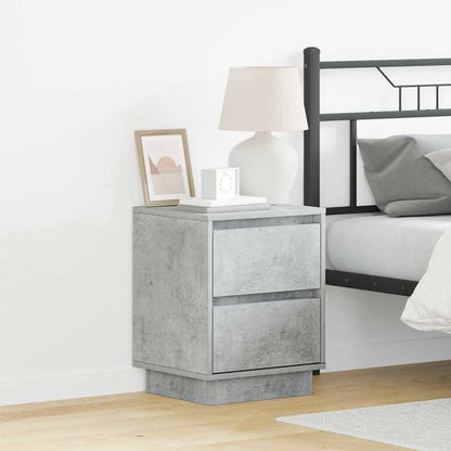 vidaXL Nachttisch Beton Grau 39 x 34,5 x 50 cm Holzwerkstoff