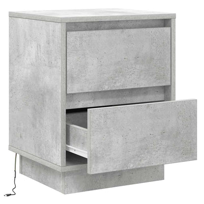 vidaXL Nachttisch Beton Grau 39 x 34,5 x 50 cm Holzwerkstoff