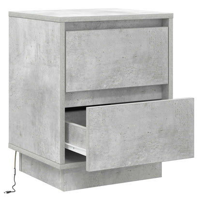 vidaXL Nachttisch Beton Grau 39 x 34,5 x 50 cm Holzwerkstoff