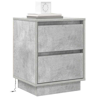 vidaXL Nachttisch Beton Grau 39 x 34,5 x 50 cm Holzwerkstoff