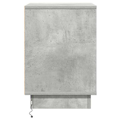 vidaXL Nachttisch Beton Grau 39 x 34,5 x 50 cm Holzwerkstoff