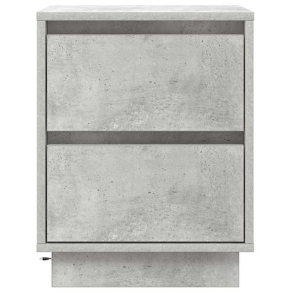 Nachttisch 2 pcs Beton Grau 39 x 34,5 x 50 cm Holzwerkstoff