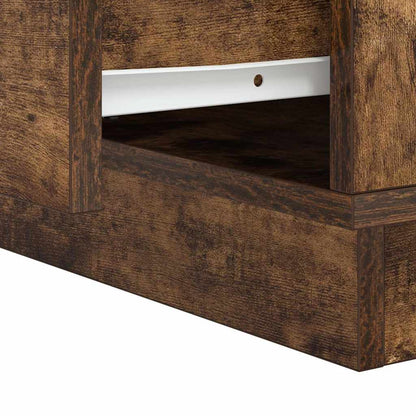 vidaXL Nachttisch Geräucherte Eiche 39 x 34,5 x 50 cm Holzwerkstoff