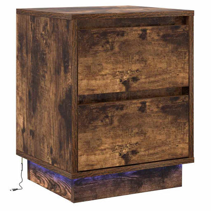 vidaXL Nachttisch 2 pcs Geräucherte Eiche 39 x 34,5 x 50 cm