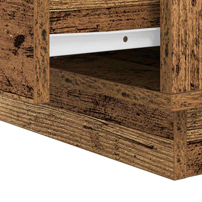 vidaXL Nachttisch Altholz 39 x 34,5 x 50 cm Holzwerkstoff