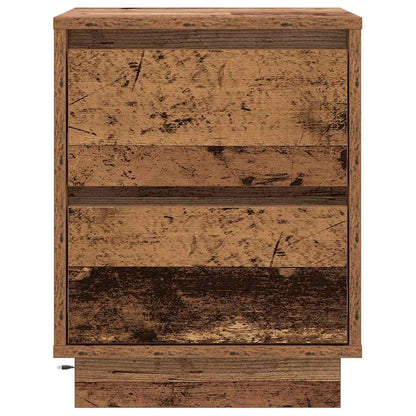 vidaXL Nachttisch 2 pcs Altholz 39 x 34,5 x 50 cm Holzwerkstoff
