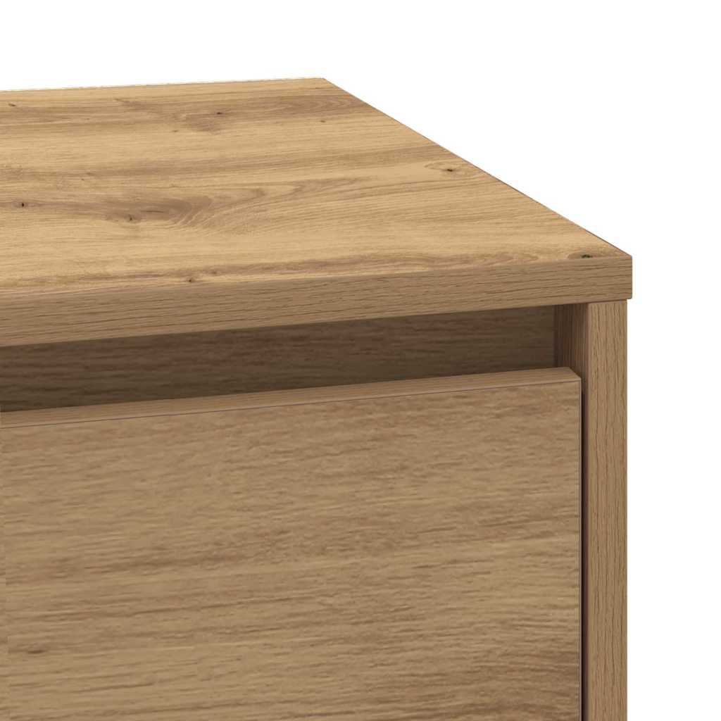 vidaXL Nachttisch Artisan-Eiche 39 x 34,5 x 50 cm Holzwerkstoff
