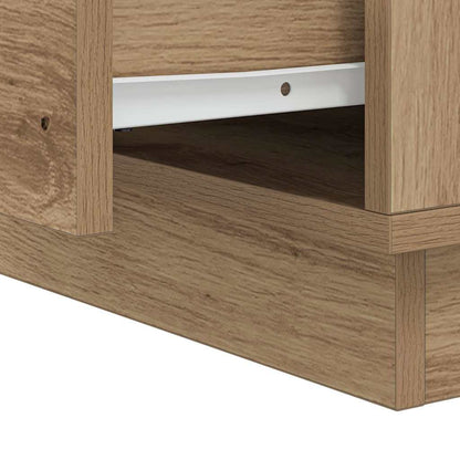vidaXL Nachttisch Artisan-Eiche 39 x 34,5 x 50 cm Holzwerkstoff