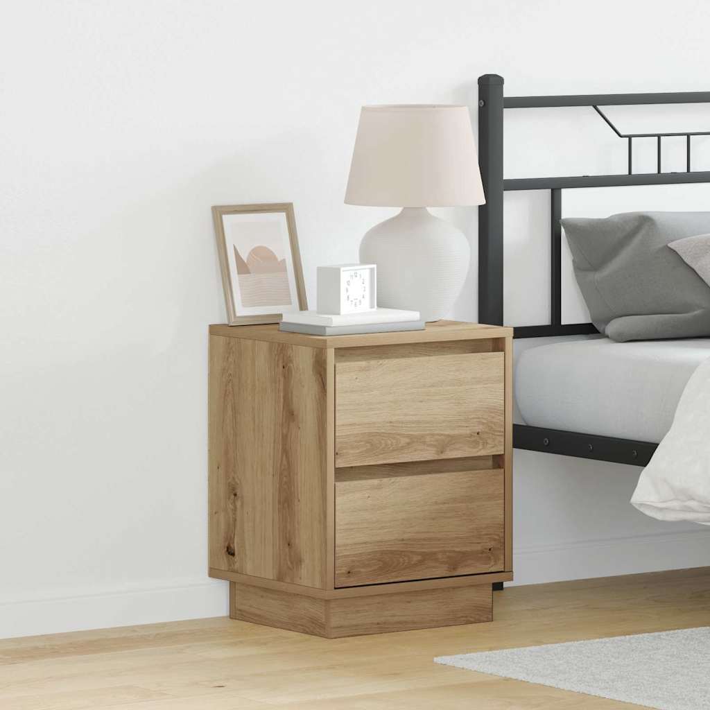 vidaXL Nachttisch Artisan-Eiche 39 x 34,5 x 50 cm Holzwerkstoff
