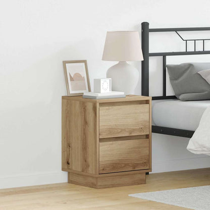 vidaXL Nachttisch Artisan-Eiche 39 x 34,5 x 50 cm Holzwerkstoff