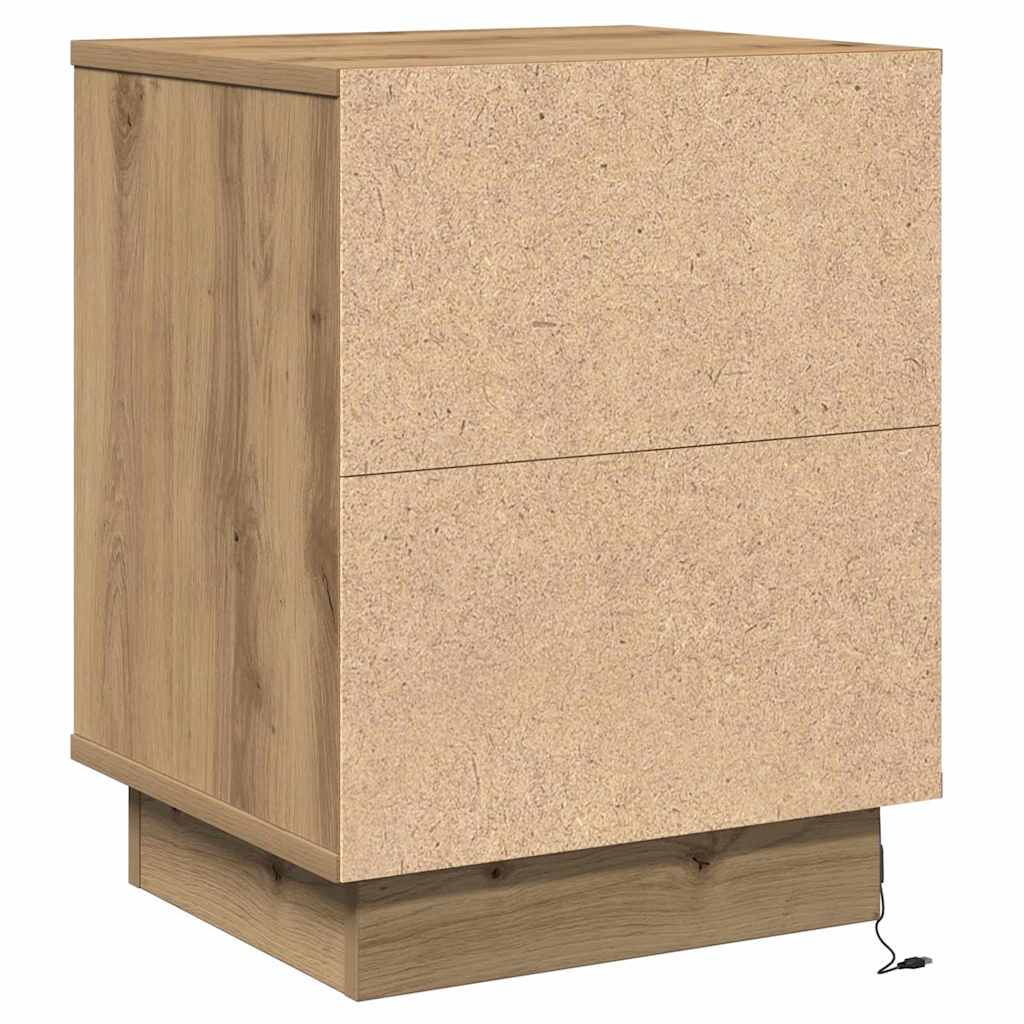 vidaXL Nachttisch Artisan-Eiche 39 x 34,5 x 50 cm Holzwerkstoff