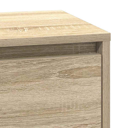 vidaXL Nachttisch Sonoma-Eiche 39 x 34,5 x 65 cm Holzwerkstoff
