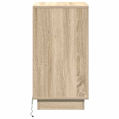 vidaXL Nachttisch Sonoma-Eiche 39 x 34,5 x 65 cm Holzwerkstoff