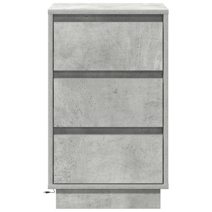 vidaXL Nachttisch Beton Grau 39 x 34,5 x 65 cm Holzwerkstoff