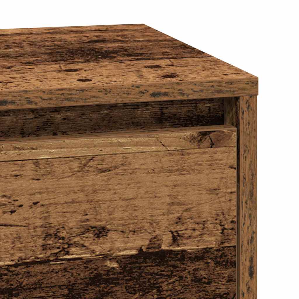 vidaXL Nachttisch Altholz 39 x 34,5 x 65 cm Holzwerkstoff