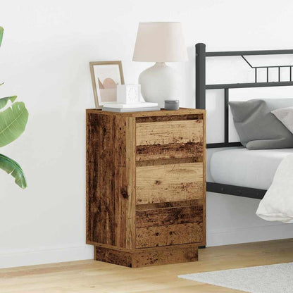 vidaXL Nachttisch Altholz 39 x 34,5 x 65 cm Holzwerkstoff
