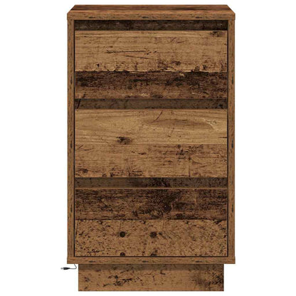 vidaXL Nachttisch Altholz 39 x 34,5 x 65 cm Holzwerkstoff