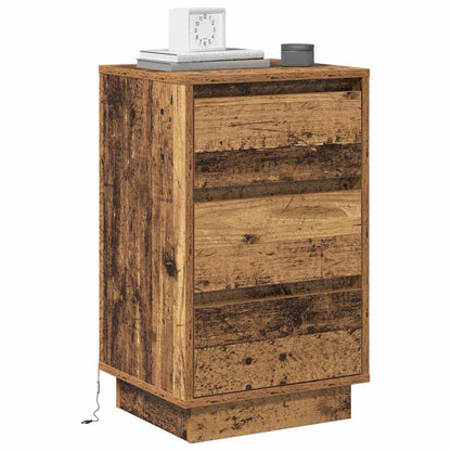 vidaXL Nachttisch Altholz 39 x 34,5 x 65 cm Holzwerkstoff