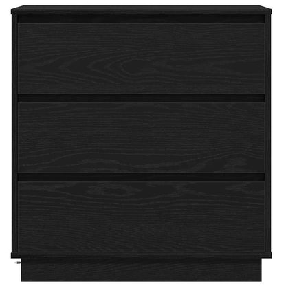vidaXL Nachttisch Schwarz Eichen-Optik 71 x 34,5 x 75 cm Holzwerkstoff