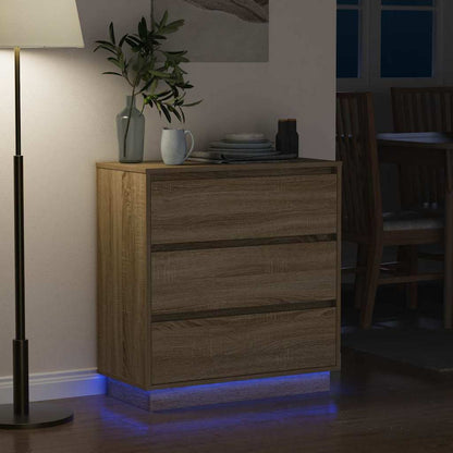 vidaXL Nachttisch Sonoma-Eiche 71 x 34,5 x 75 cm Holzwerkstoff