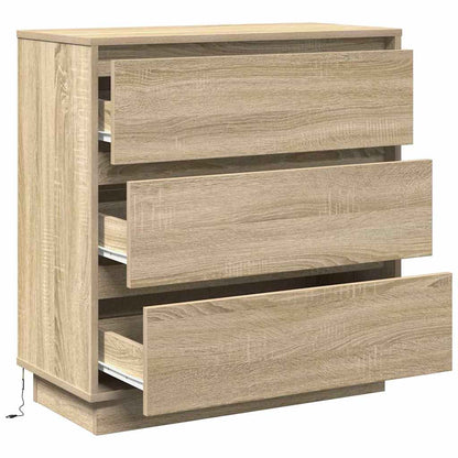 vidaXL Nachttisch Sonoma-Eiche 71 x 34,5 x 75 cm Holzwerkstoff