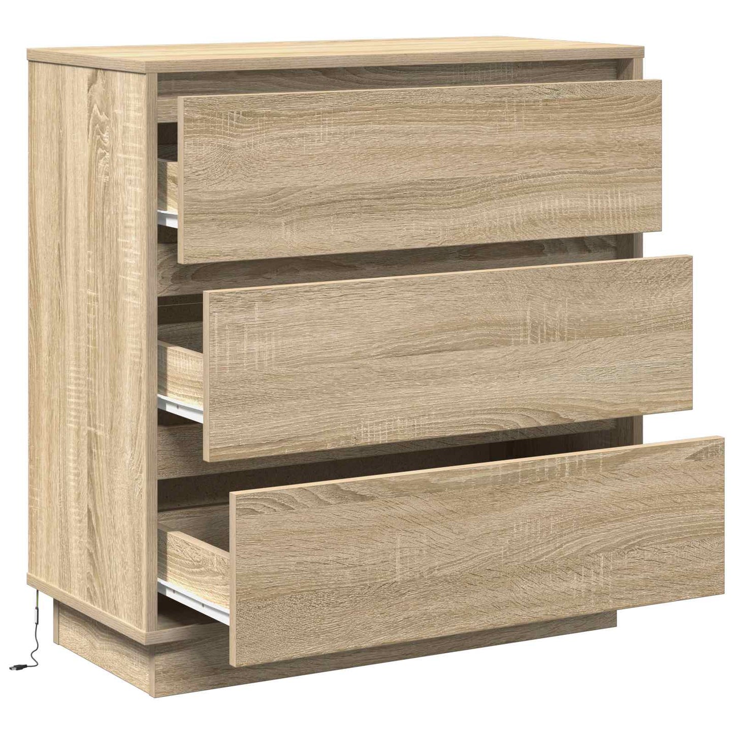 vidaXL Nachttisch Sonoma-Eiche 71 x 34,5 x 75 cm Holzwerkstoff