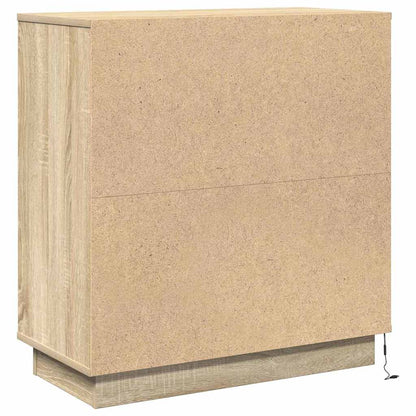 vidaXL Nachttisch Sonoma-Eiche 71 x 34,5 x 75 cm Holzwerkstoff
