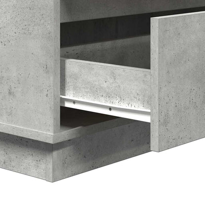 Nachttisch Beton Grau 71 x 34,5 x 75 cm Holzwerkstoff