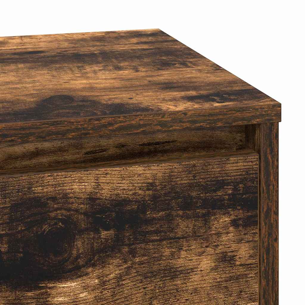 vidaXL Nachttisch Geräucherte Eiche 71 x 34,5 x 75 cm Holzwerkstoff