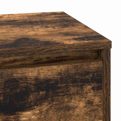 vidaXL Nachttisch Geräucherte Eiche 71 x 34,5 x 75 cm Holzwerkstoff