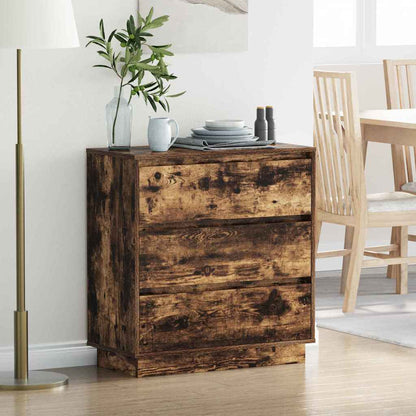vidaXL Nachttisch Geräucherte Eiche 71 x 34,5 x 75 cm Holzwerkstoff