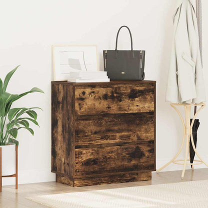 vidaXL Nachttisch Geräucherte Eiche 71 x 34,5 x 75 cm Holzwerkstoff