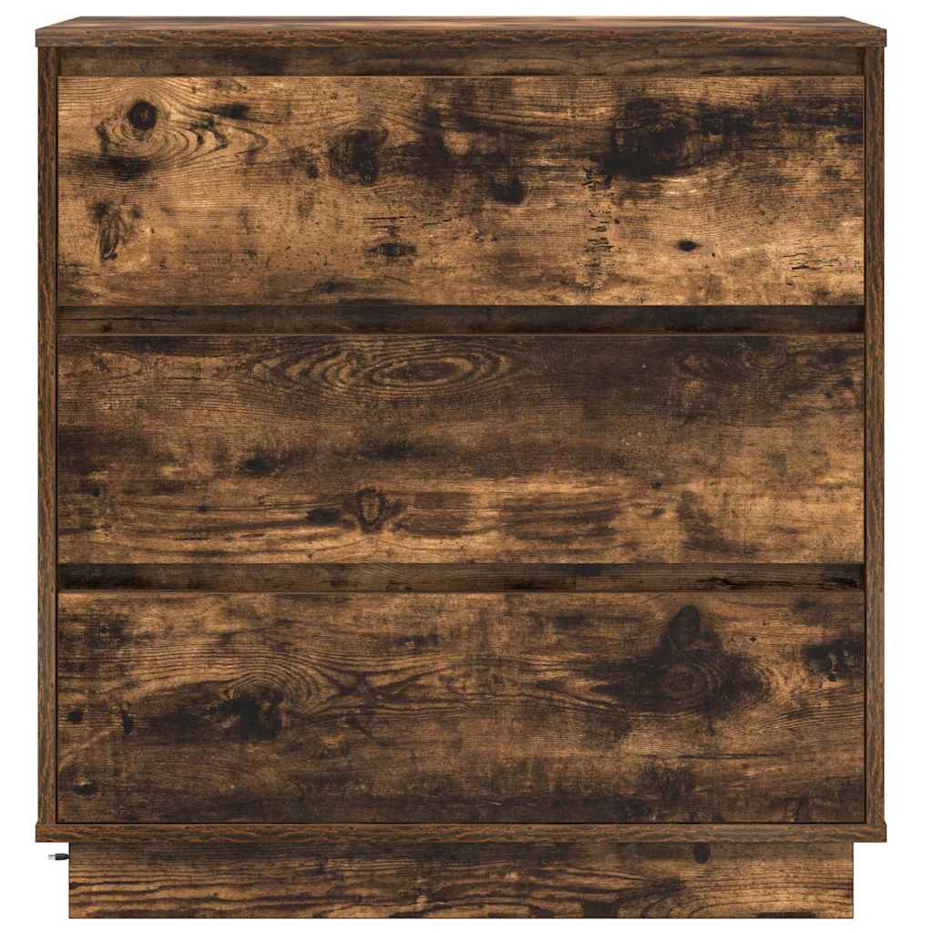 vidaXL Nachttisch Geräucherte Eiche 71 x 34,5 x 75 cm Holzwerkstoff