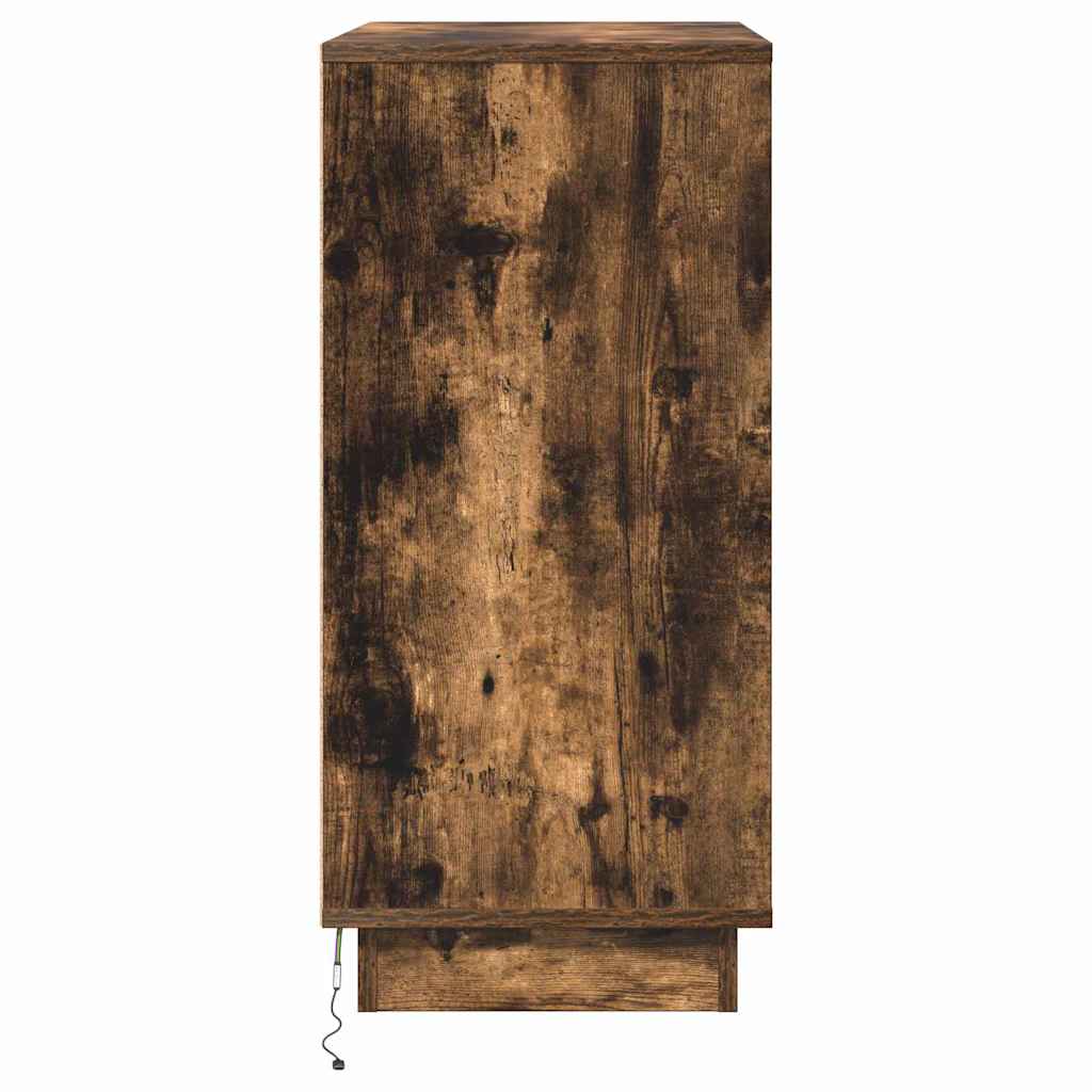 vidaXL Nachttisch Geräucherte Eiche 71 x 34,5 x 75 cm Holzwerkstoff