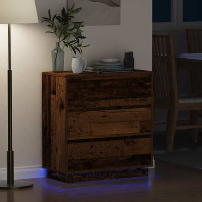 vidaXL Nachttisch Altholz 71 x 34,5 x 75 cm Holzwerkstoff