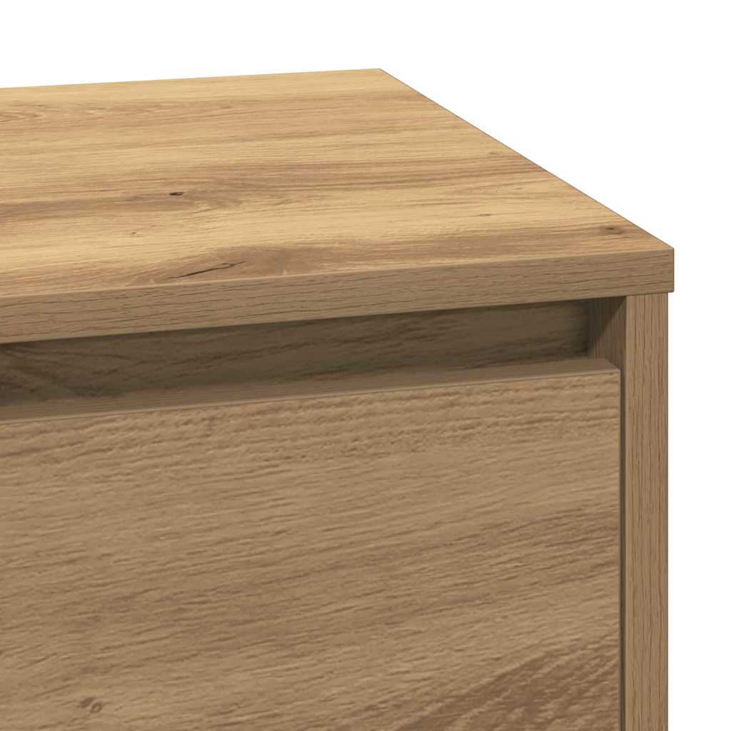 vidaXL Nachttisch Artisan-Eiche 71 x 34,5 x 75 cm Holzwerkstoff