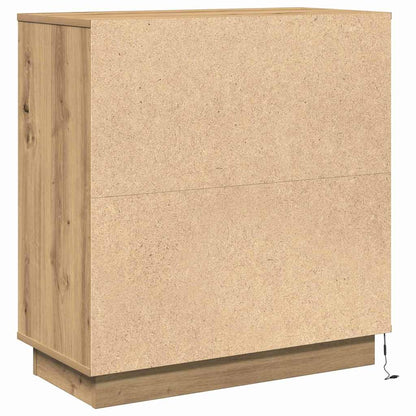 vidaXL Nachttisch Artisan-Eiche 71 x 34,5 x 75 cm Holzwerkstoff