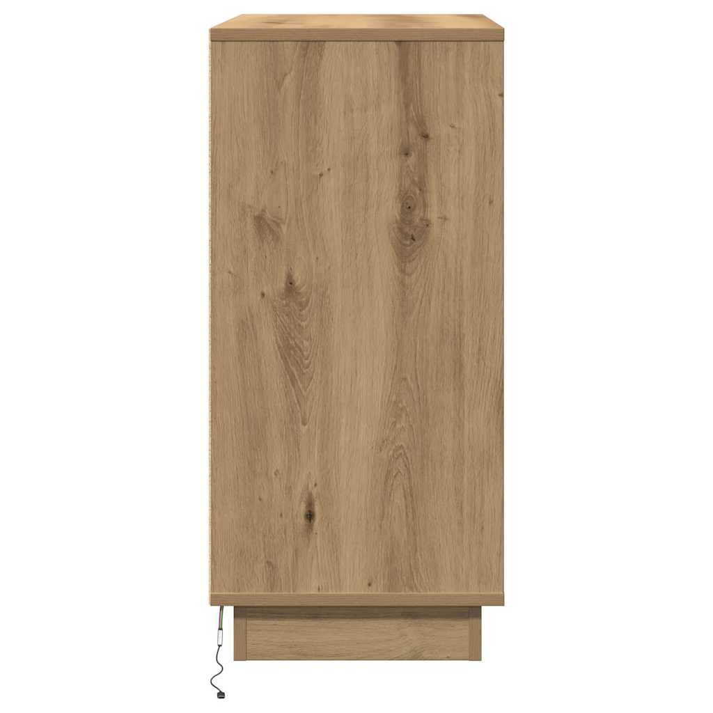 vidaXL Nachttisch Artisan-Eiche 71 x 34,5 x 75 cm Holzwerkstoff