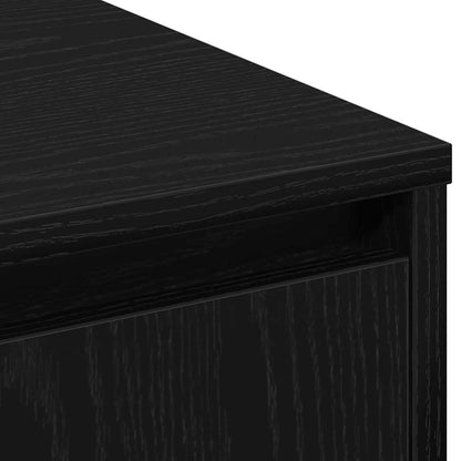 vidaXL Sideboard Schwarz Eichen-Optik 71 x 34,5 x 75 cm Holzwerkstoff