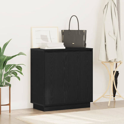 vidaXL Sideboard Schwarz Eichen-Optik 71 x 34,5 x 75 cm Holzwerkstoff