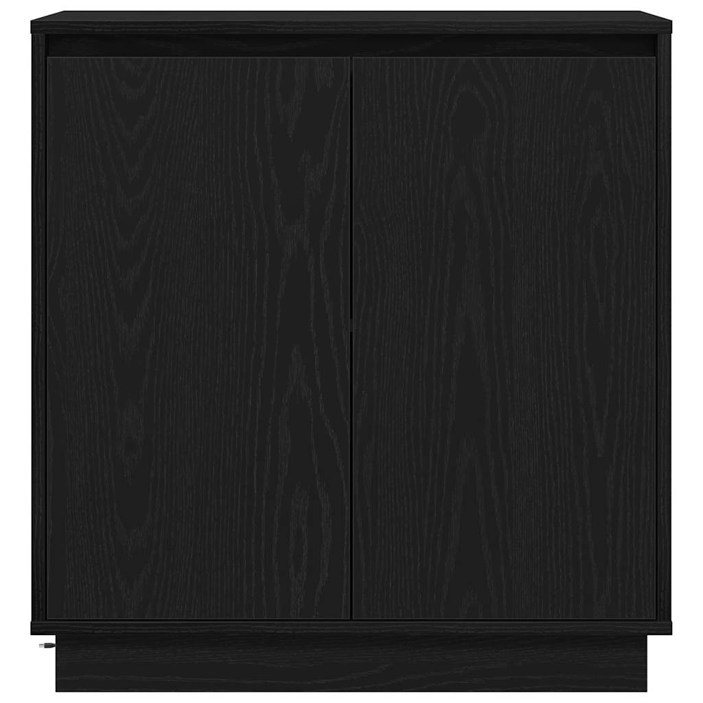 vidaXL Sideboard Schwarz Eichen-Optik 71 x 34,5 x 75 cm Holzwerkstoff
