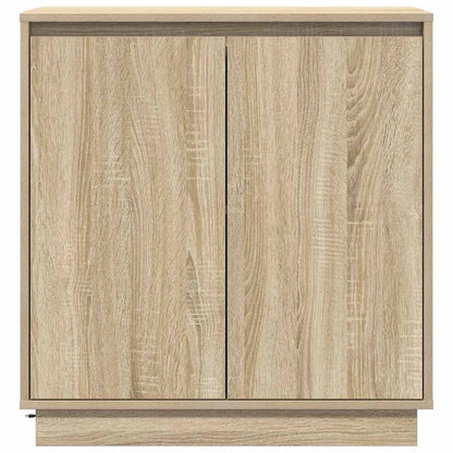vidaXL LED-Sideboard Sonoma-Eiche 71 x 34,5 x 75 cm Holzwerkstoff