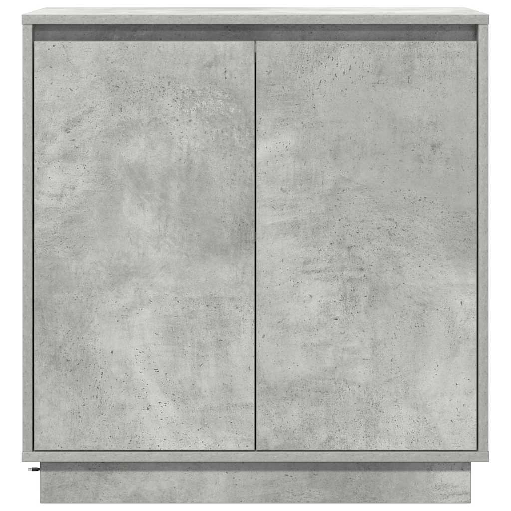 vidaXL LED-Sideboard Beton Grau 71 x 34,5 x 75 cm Holzwerkstoff