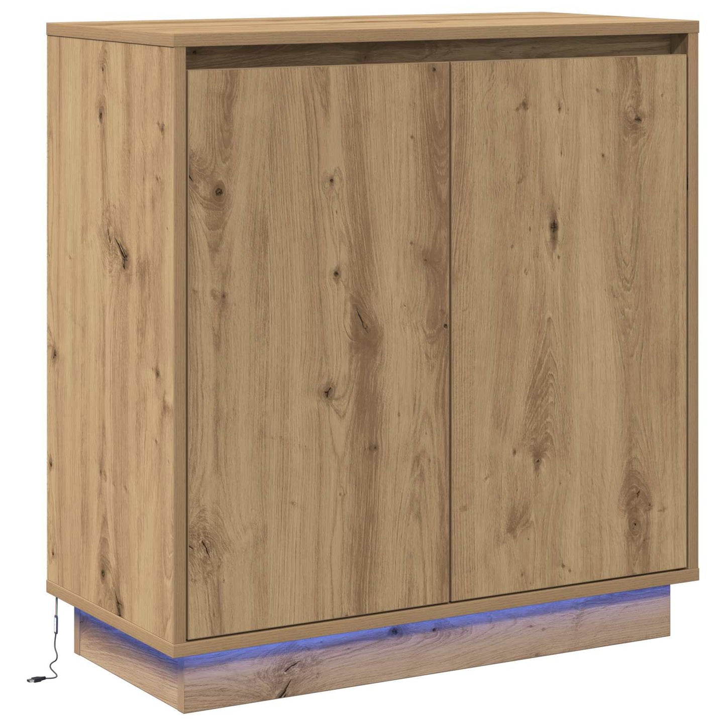 LED-Sideboard Artisan-Eiche 71 x 34,5 x 75 cm Holzwerkstoff