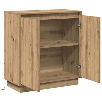 LED-Sideboard Artisan-Eiche 71 x 34,5 x 75 cm Holzwerkstoff