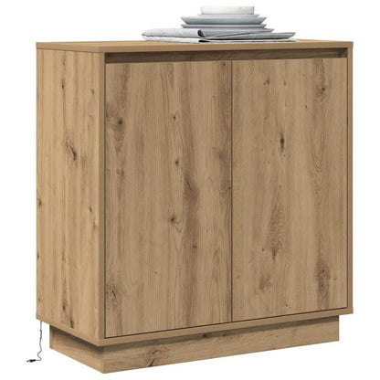 LED-Sideboard Artisan-Eiche 71 x 34,5 x 75 cm Holzwerkstoff