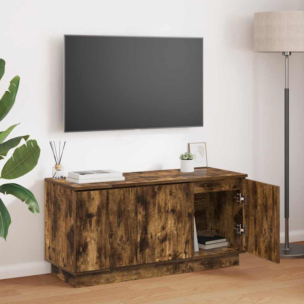 TV-Schränk Geräucherte Eiche 100 x 38 x 49 cm Holzwerkstoff